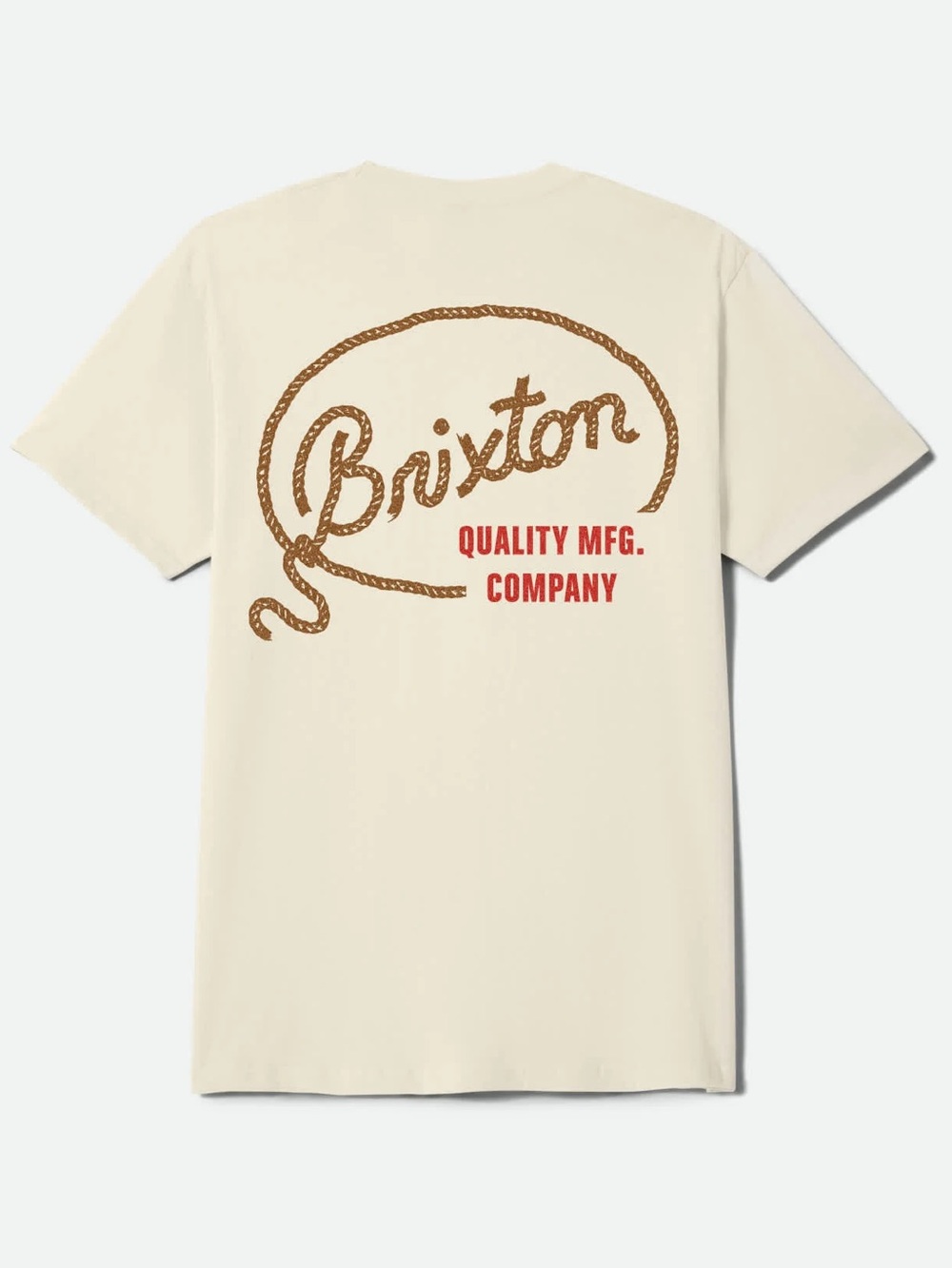 NWOT Brixton Gallatin T Shirt Western Style Lasson Graphic Cream Sz Large
